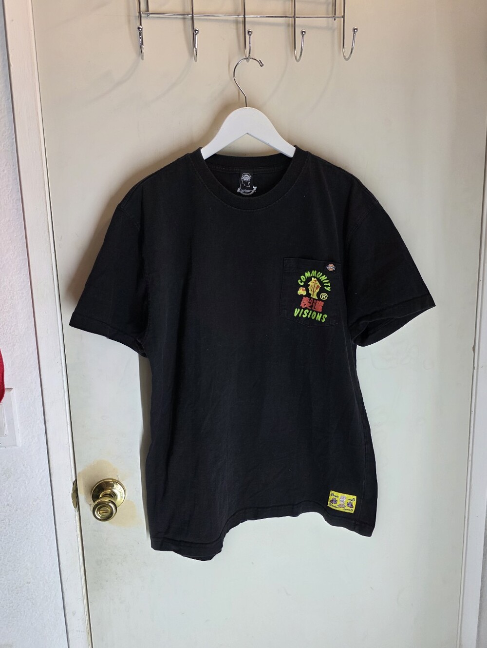 Brain Dead x Dickies Community Visions Short Sleeve Black Tee